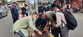 सरसफाई र वृक्षरोपणमा मेयर सरावगी सहभागी